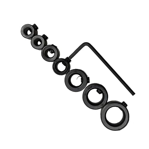 7pcs Drillbitpositionierungshalsbänder Für Präzise Tiefensteuerung Tiefenstopp Ringe Metallkonstruktion 3/4/5/6/8/10/12 Mm Wellenverriegelungsringe von alloneslife