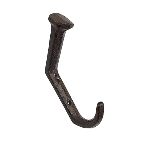 Antike Stile Eisen Wandhaken Robuste Vintage Nägel Design Für Eingangsschrank Büro Aufbewahrung Hangstaschen Häuser Verbesserung Langlebiger Gusseisen Wandhaken Haken von alloneslife