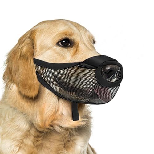 Atmungsaktive Hunde Mündung Haustiernetz Mundabdeckung Mit Sicherem Riemendesign Für Sicheres Wandertraining Und Reisebehörigkeit Mundschutz von alloneslife