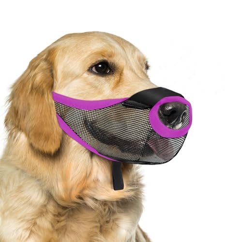 Atmungsaktive Hunde Mündung Haustiernetz Mundabdeckung Mit Sicherem Riemendesign Für Sicheres Wandertraining Und Reisebehörigkeit Mundschutz von alloneslife