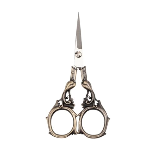 Dekorative Antik gravierte Edelstahl-Schere, Multifunktionswerkzeug für präzises Fadenschneiden und künstlerische Display-resistente, handgefertigte Schere Dekorative Antik gravierte Edelstahl-Schere, Multifunktionswerkzeug für präzises Fadenschneiden und künstlerische Display-resistente, handgefertigte Schere von alloneslife