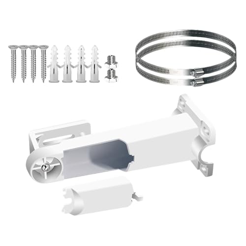 Doppelte Installation, Sicherheitskamera-Halterung, wetterfeste Basis aus Aluminiumlegierung mit verdecktem Kabelmanagement, Doppelhalterung, Kamerahalterung mit Schrauben Doppelte Installation, Sicherheitskamera-Halterung, wetterfeste Basis aus Aluminiumlegierung mit verdecktem Kabelmanagement, Doppelhalterung, Kamerahalterung mit Schrauben von alloneslife