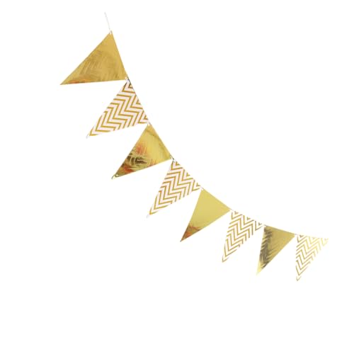 Dreieck Metallisches Themendreieck Pennant Metallic Color Bunting Birthday Photography Supply Für Erwachsene Und Teenager Party Dekoration Familien Freund Party Dekoration von alloneslife