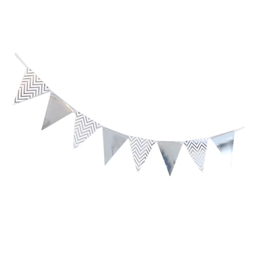 Dreieck Metallisches Themendreieck Pennant Metallic Color Bunting Birthday Photography Supply Für Erwachsene Und Teenager Party Dekoration Familien Freund Party Dekoration von alloneslife