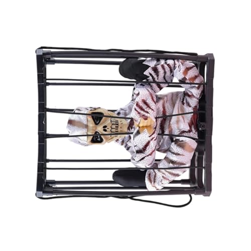 Electric Moving Halloween Scary Skeleton Cage Dekoration Mit Lichtsensoren Für Unheimliche Unheimliche Dekoration Eindringliche Hausbewegungsdekorationen von alloneslife