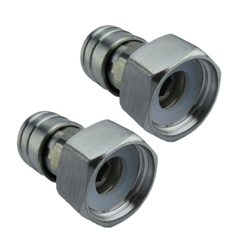 Gartenschlauch-Adapter aus Stahl, robust, rostfrei, passend für elektrische Hochdruckreiniger, Autowäsche, auslaufsicher, Gartenschlauch-Unterlegscheiben-Adapter Gartenschlauch-Adapter aus Stahl, robust, rostfrei, passend für elektrische Hochdruckreiniger, Autowäsche, auslaufsicher, Gartenschlauch-Unterlegscheiben-Adapter von alloneslife