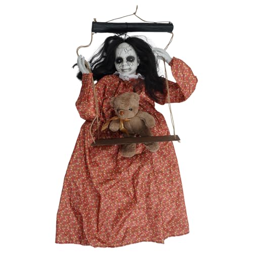 Ghostly Figur Doll Halloween Dekoration Voice Aktiviert Geister Mit Strahlendem Auge Für Gartenhof Dekorationen Einfache Installation Von Halloween Animatronic von alloneslife