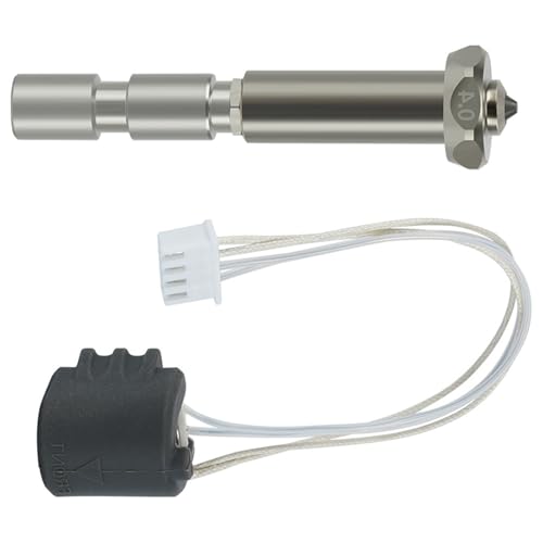 Hochtemperaturbeständiges Stahldüsen-Set für 3 verbesserte Druckgenauigkeit und schnelle Einstellungen, stabile Temperaturregelung, Hotend von alloneslife