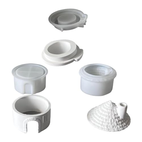House Teelight Silikonform Weihnachtskabinenform Silikonform Für Kerzen Teelight Stand Urlaub Dekorationen Kerzenherstellung Vorräte von alloneslife