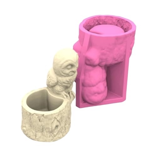 Kreative Eule Silikonform Sukkulenten Töpferform Beton Pflanzerform Formen Harz Crafting Formen Für Handherstellungsliebhaber von alloneslife