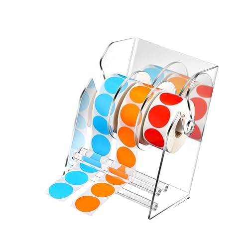 Mehrzweck Acryl Label Spender Mit Drei Fächerdesigns Für Easy Sticker Management Setups von alloneslife