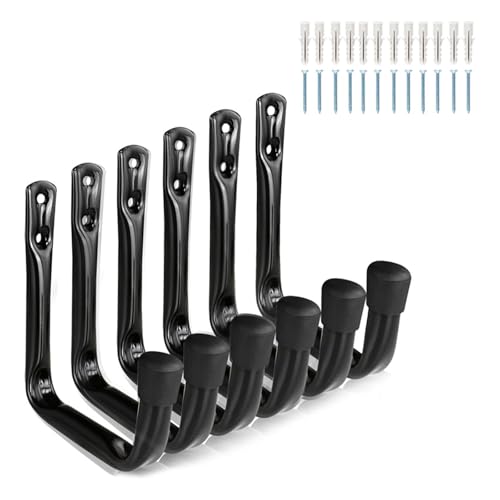 Praktische Fahrradhaken Für Garage Wandmontage Aufbewahrung 6 Packung Hochfest Stahlwerkzeug Organisatoren Mit Nicht Überrutschem Design Resistant Bike Storage Haken Praktische Fahrradhaken Für Garage Wandmontage Aufbewahrung 6 Packung Hochfest Stahlwerkzeug Organisatoren Mit Nicht Überrutschem Design Resistant Bike Storage Haken von alloneslife