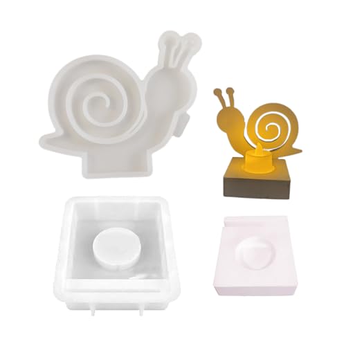 Silikonkerzenhalterform Mit Schnecke Schmücken Leicht Zu Bedienende Snail Candlestick Silikonform Für Künstlerische Dekore Wiederverwendbare Gussform von alloneslife