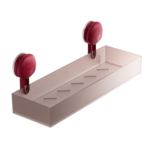 Zuverlässige Wand Befestigen Badezimmerregal Mit Starken Saugnäpfeln Wasserdicht Für Nasse Bereiche Und Kleine Wohnhäuser Verwenden Stark von alloneslife