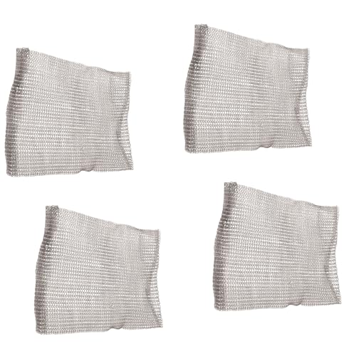 alloneslife 4LOTS Schwertyp Edelstahl Drahtgitter Aufbewahrungsbeutel Gogga Control Gardens Für Haus Und Gärten Schwerer Stahlwuchsbeutel von alloneslife