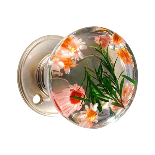 alloneslife Dekorativer Kugel-Türknauf mit von der Natur inspiriertem Muster, rostfrei, bequemer Griff, einfache Wartung, moderner Kugel, Schrankgriff von alloneslife