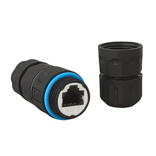 alloneslife Externer Ethernet RJ45 Koppler Cat6 IP68 Protected Staubresistent Ethenet Stecker Für Schwere Flächenkabel von alloneslife