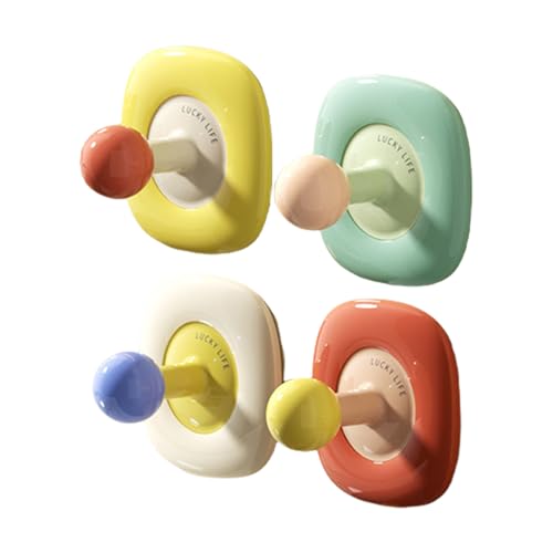 alloneslife Kreative Blumenhaken, Auto-Stick-Wandhalterungen für Badezimmer, Küche, Organisation, praktische, wasserdichte Aufbewahrung zu Hause, ABS-Badezimmerhaken von alloneslife