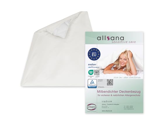 allsana Allergiker Deckenbezug 100x135 cm (Kinder) | Allergie Bettwäsche | Anti Milben Encasing | Milbenschutz für Hausstauballergiker | allergendichter Zwischenbezug für die Bettdecke | TÜV geprüft allsana Allergiker Deckenbezug 100x135 cm (Kinder) | Allergie Bettwäsche | Anti Milben Encasing | Milbenschutz für Hausstauballergiker | allergendichter Zwischenbezug für die Bettdecke | TÜV geprüft von allsana