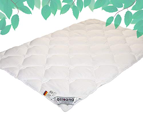 allsana Tencel® Klimafaser Duo-Steppbett 135x200 cm | warme Lyocell Winterdecke für Allergiker | waschbar | atmungsaktive Bettdecke aus Naturfaser bei Allergie | Markenqualität Made in Germany von allsana