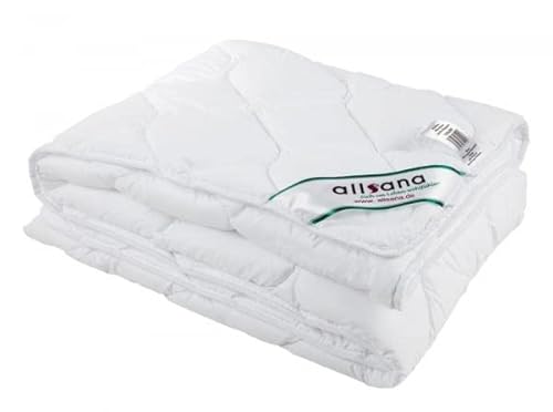 allsaneo® Microfaser Leicht-Steppbett 200x220 cm XL, kochfeste Sommerdecke für Allergiker geeignet, hygienisch bei 95°C waschbar von allsana