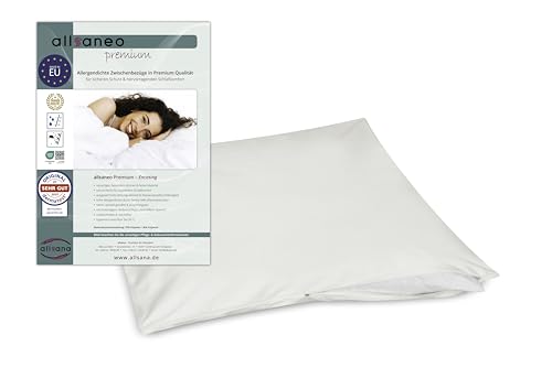 allsaneo Premium Allergiker Kissenbezug 50x70 cm | Allergie Bettwäsche extra weich und leicht | Anti Milben Encasing | Milbenschutz | allergendichter Zwischenbezug | TÜV geprüft von allsana