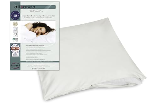 allsaneo Premium Allergiker Kissenbezug 70x90 cm | Allergie Bettwäsche extra weich und leicht | Anti Milben Encasing | Milbenschutz | allergendichter Zwischenbezug | TÜV geprüft von allsana