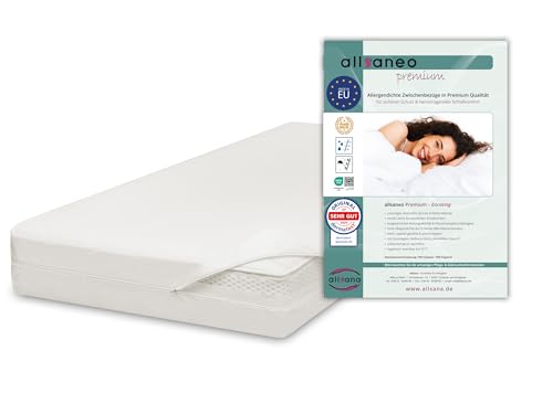 allsaneo Premium Allergiker Matratzenbezug 80x200x20 cm | Allergie Bezug extra weich und leicht | Anti Milben Encasing | Milbenschutz | allergendichter Zwischenbezug | TÜV geprüft allsaneo Premium Allergiker Matratzenbezug 80x200x20 cm | Allergie Bezug extra weich und leicht | Anti Milben Encasing | Milbenschutz | allergendichter Zwischenbezug | TÜV geprüft von allsana