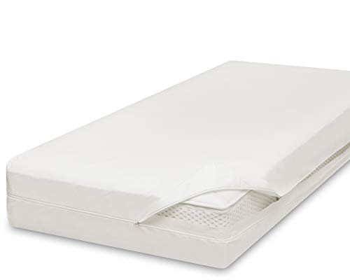 allsaneo Premium Encasing Matratzenbezug 90x200x20 cm, Allergiker Bettwäsche extra weich und leicht, Anti-Milben Zwischenbezug für Matratze von allsana