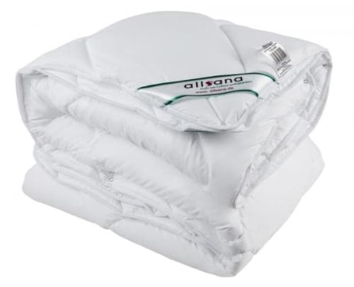 allsaneo® Microfaser 4- Jahreszeiten Steppbett 135x200 cm, kochfeste Variable Bettdecke für Allergiker, hygienisch bei 95°C waschbar von allsaneo