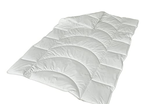 allsaneo Protect LEICHT-Steppbett 135x200 cm mit allergendichtem Bezug aus Evolon für den Sommer, Bettdecke für Allergiker mit integriertem Milbenschutz von allsaneo