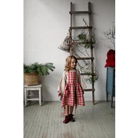 Garten Festliche Leinen Schürze, Schürze Für Mädchen, Kinder, Mädchen von allthebeautifullinen