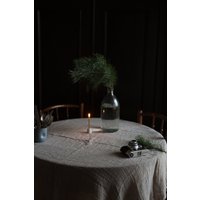 Natürliche Gewaschene Leinen Tischdecke Leichte Transparente Rechteckige Tischdecke von allthebeautifullinen