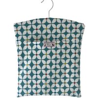 Wäscheklammernbeutel Aus Wachstuch. Scandi Inspire Print Peg Bag Azurblau. Wäscheklammernhalter Abwischbar von allthingsprettyhome