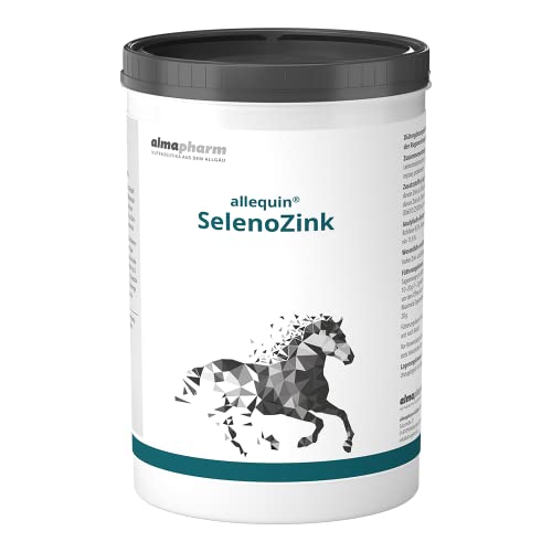 almapharm allequin SelenoZink | 1kg | Ergänzungsfuttermittel für Pferde | Kann dabei helfen einen Mangel an Selen und Zink auszugleichen | Zur Unterstützung von Haut und Hufen almapharm allequin SelenoZink | 1kg | Ergänzungsfuttermittel für Pferde | Kann dabei helfen einen Mangel an Selen und Zink auszugleichen | Zur Unterstützung von Haut und Hufen von almapharm
