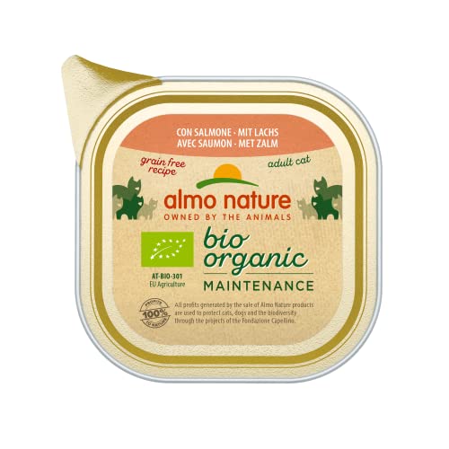 Almo Nature Bio Organic Maintenance nass für Katzen - mit Lachs 85 g x 19 stück, 1.62 kg Almo Nature Bio Organic Maintenance nass für Katzen - mit Lachs 85 g x 19 stück, 1.62 kg von almo nature