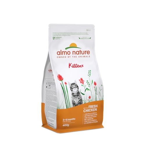 Almo Nature Kitten, Trockenfutter Kätzchen mit Frisches Hähnchen | Packung mit 400 g von almo nature
