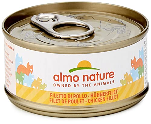 almo nature Megapack Katzenfutter nass Hühnerfilet 6er Pack (6x70g) von almo nature