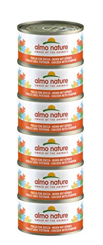 almo nature Megapack Katzenfutter nass - Huhn mit Kürbis - 6er Pack (6x70g) von almo nature