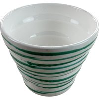 Österreich Handbemalte Gmundner Keramik Blumentopf Grüngeflammt Ø18, 5 cm Handgefertigtes Keramos Geschirr Österreich Handbemalte Gmundner Keramik Blumentopf Grüngeflammt Ø18, 5 cm Handgefertigtes Keramos Geschirr von aloisstudio