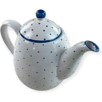 Österreich Handbemalte Gmundner Keramik Kaffeekanne/Teekanne + Deckel Tupferl Blau Handgefertigtes Keramos Geschirr Österreich Handbemalte Gmundner Keramik Kaffeekanne/Teekanne + Deckel Tupferl Blau Handgefertigtes Keramos Geschirr von aloisstudio