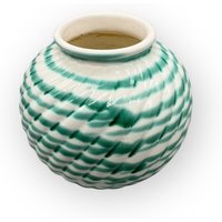 Österreich Handbemalte Gmundner Keramik Vase Rund Grüngeflammt Ø6, 5 cm Handgefertigtes Keramos Geschirr Österreich Handbemalte Gmundner Keramik Vase Rund Grüngeflammt Ø6, 5 cm Handgefertigtes Keramos Geschirr von aloisstudio