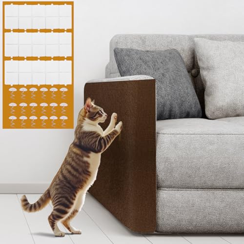 alophoty Kratzmatte Katze Selbstklebend 300x40cm - Kratzschutz Sofa Katze, Katzen Kratzmatte, Selbstklebend Kratzteppich Katze Wand, Langlebig, Katzenfreundlich von alophoty