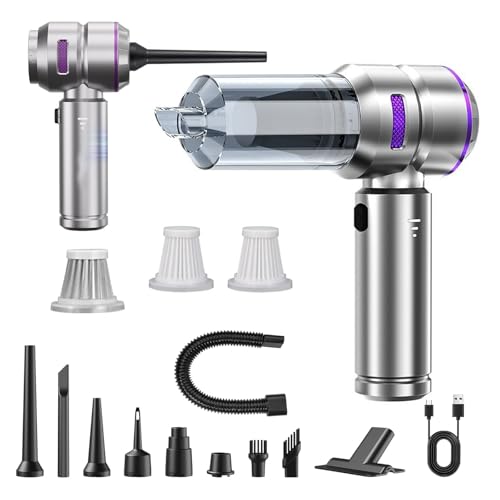 alouweekuky 4-in-1 Handstaubsauger, 16000Pa Bürstenloser Motor Handstaubsauger Akku, Kabellos Autosauger, Mini Autostaubsauger für Auto, Computer, Haus und Tierhaarreinigung alouweekuky 4-in-1 Handstaubsauger, 16000Pa Bürstenloser Motor Handstaubsauger Akku, Kabellos Autosauger, Mini Autostaubsauger für Auto, Computer, Haus und Tierhaarreinigung von alouweekuky