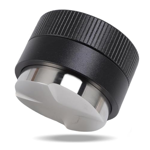 alouweekuky 51 mm Schwerkraft-Verteiler-Werkzeug, mit selbstjustierendem Gravitationsdesign, 304 Edelstahl Leveler 51mm, aus Massivholz gefertigt, geeignet für den Einsatz zu Hause und in Cafés von alouweekuky