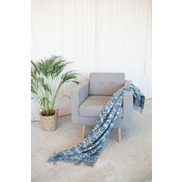 Alpaca Wool Blanket Arequipa Pattern Ethnic Icy Blue Grey Alpaca Wool Blanket Arequipa Pattern Ethnic Icy Blue Grey von alpacaplaids