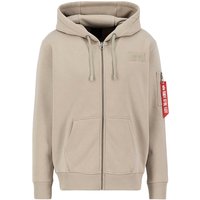 Alpha Industries Kapuzensweatjacke "Back Print Zip Hoody" von alpha industries