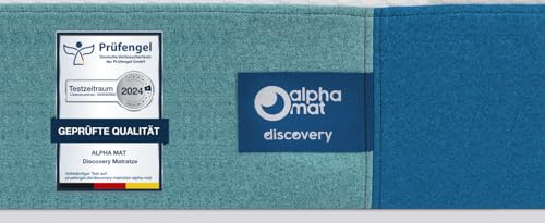 alpha mat Matratze 100x200 Schaumstoffmatratze Discovery Höhe 20 cm, Rollmatratze 7-Zonen Matratzen Härtegrad H3 H2 mittelfest, kaltschaummatratze, Schaum, Oeko-Tex, Hautfreundliches, kühlendes alpha mat Matratze 100x200 Schaumstoffmatratze Discovery Höhe 20 cm, Rollmatratze 7-Zonen Matratzen Härtegrad H3 H2 mittelfest, kaltschaummatratze, Schaum, Oeko-Tex, Hautfreundliches, kühlendes von alpha mat