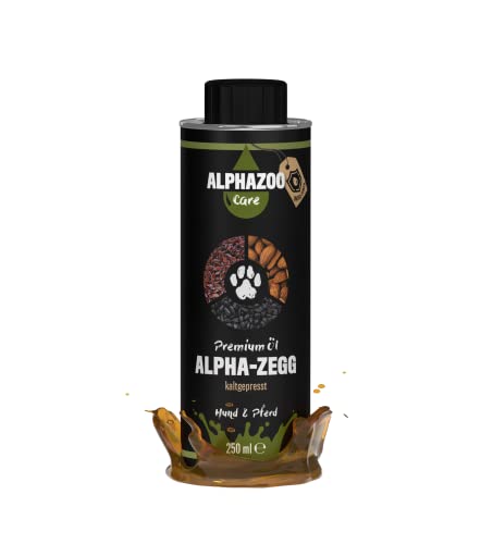 alphazoo Alpha-Zegg I Natürliches Premium Anti Zecken Futteröl 250 ml I Zecken Abwehr für Hunde & Meerschweinchen UVM. I Zeckenschutz Öl zur Stärkung der Abwehrkräfte von alphazoo