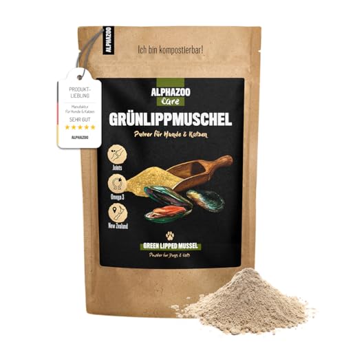 alphazoo Grünlippmuschel Hund, Katze & Meerschweinchen UVM. I Neuseeländisches Grünlippmuschel Pulver 100 g I Natürliches Gelenkpulver in Vollfett-Qualität alphazoo Grünlippmuschel Hund, Katze & Meerschweinchen UVM. I Neuseeländisches Grünlippmuschel Pulver 100 g I Natürliches Gelenkpulver in Vollfett-Qualität von alphazoo